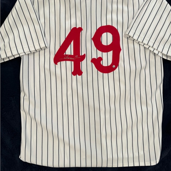 Detroit Tigers (Stars) Negro League Jersey Game Worn Jason Grilli Autographed - Picture 4 of 7